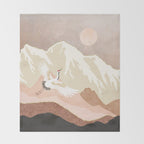 Sugar Mountain Crane Throw Blanket Gallery Image 2