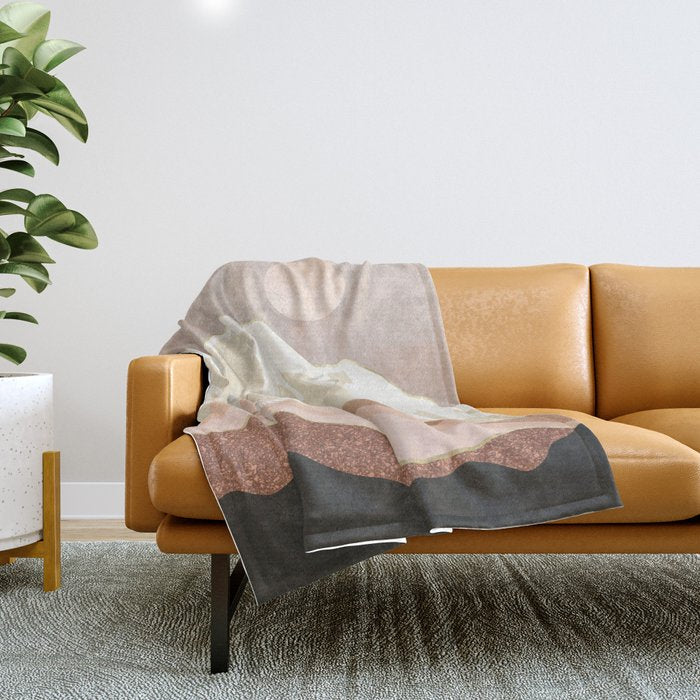 Sugar Mountain Crane Throw Blanket Gallery Image 1