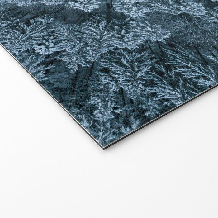 Man lying in the snow on a frozen lake in a winter forest - Landscape Photography Welcome Mat Gallery Image 2