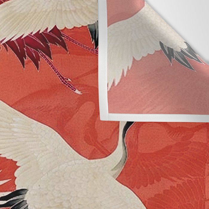 Red Cranesin Kimono Wall Tapestry Gallery Image 3