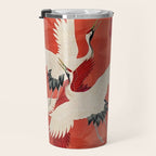 Red Cranesin Kimono Travel Mug Gallery Image 3