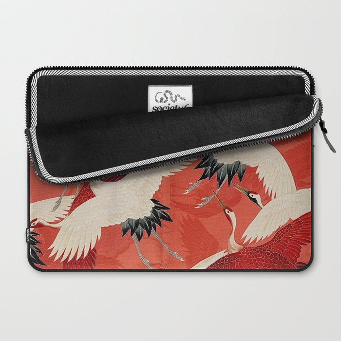 Red Cranesin Kimono Laptop Sleeve Gallery Image 2