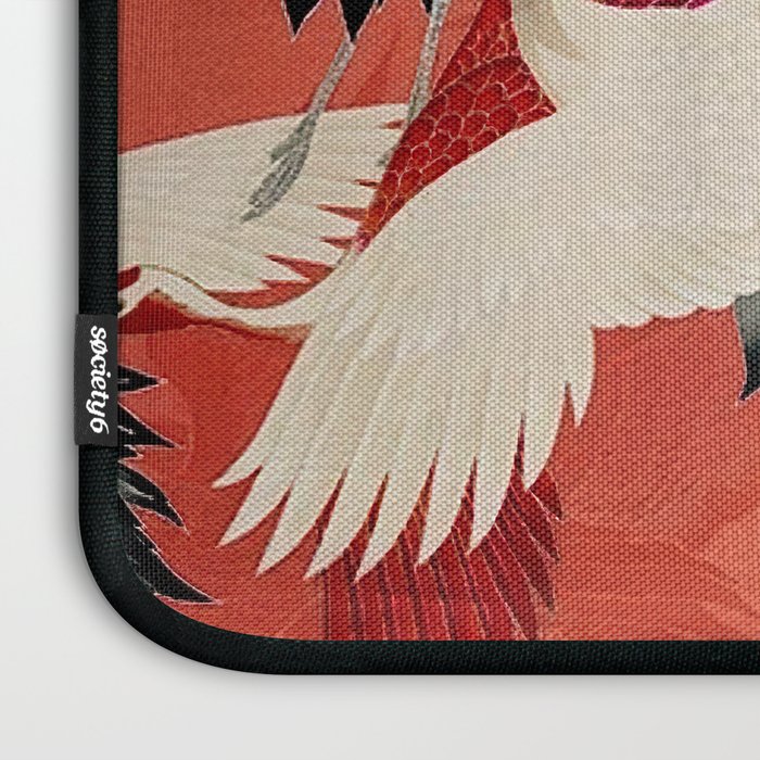 Red Cranesin Kimono Laptop Sleeve Gallery Image 3