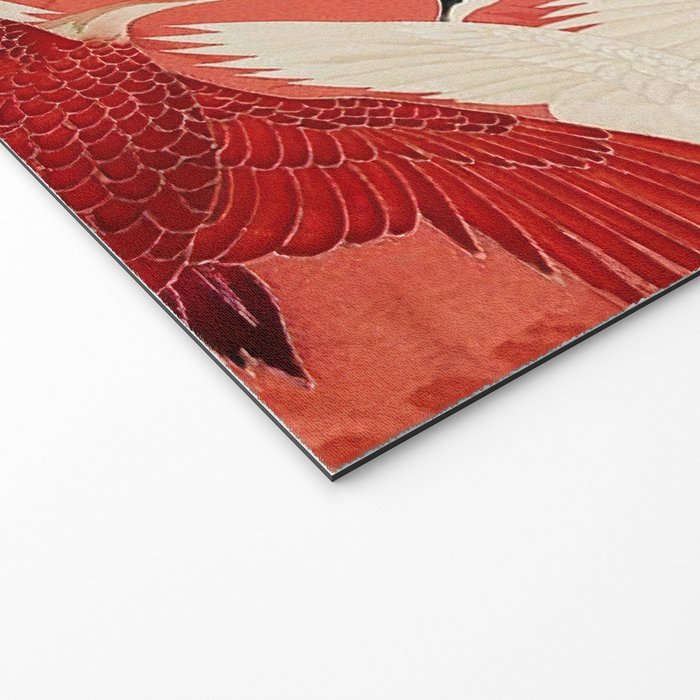 Red Cranesin Kimono Welcome Mat Gallery Image 2