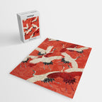 Red Cranesin Kimono Jigsaw Puzzle Gallery Image 2