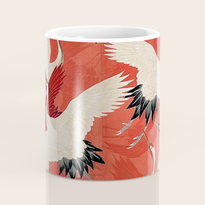 Red Cranesin Kimono Coffee Mug Gallery Image 4