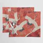 Red Cranesin Kimono Placemat Gallery Image 1
