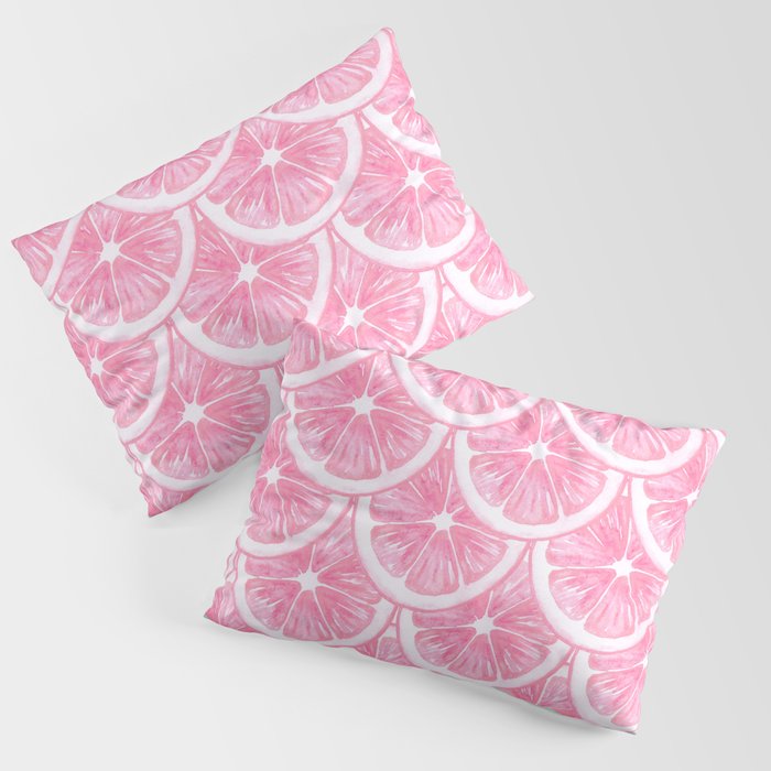 Zesty splice - pink grapefruit Pillow Sham Gallery Image 1