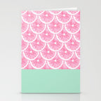 Zesty splice - pink grapefruit Stationery Card Gallery Image 2
