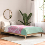 Zesty splice - pink grapefruit Comforter Gallery Image 2