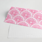 Zesty splice - pink grapefruit Wrapping Paper Gallery Image 2