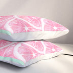 Zesty splice - pink grapefruit Pillow Sham Gallery Image 3