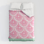 Zesty splice - pink grapefruit Comforter Gallery Image 6