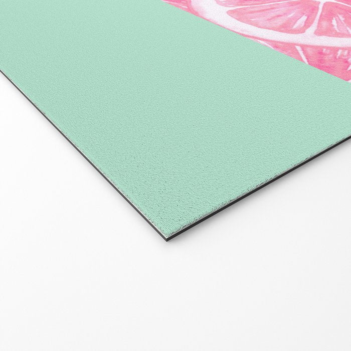 Zesty splice - pink grapefruit Welcome Mat Gallery Image 2