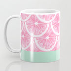 Zesty splice - pink grapefruit Coffee Mug Gallery Image 3