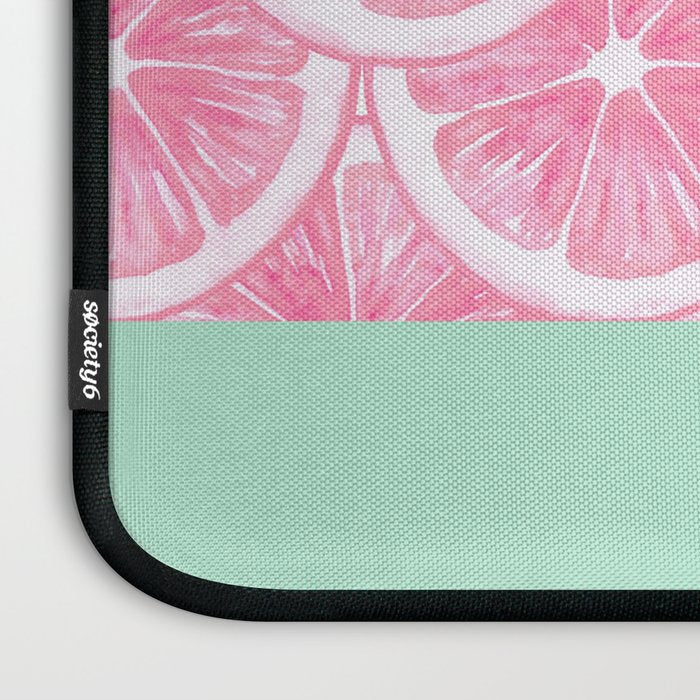 Zesty splice - pink grapefruit Laptop Sleeve Gallery Image 3