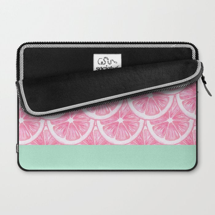 Zesty splice - pink grapefruit Laptop Sleeve Gallery Image 2
