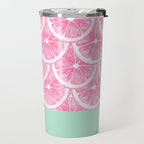 Zesty splice - pink grapefruit Travel Mug Gallery Image 2