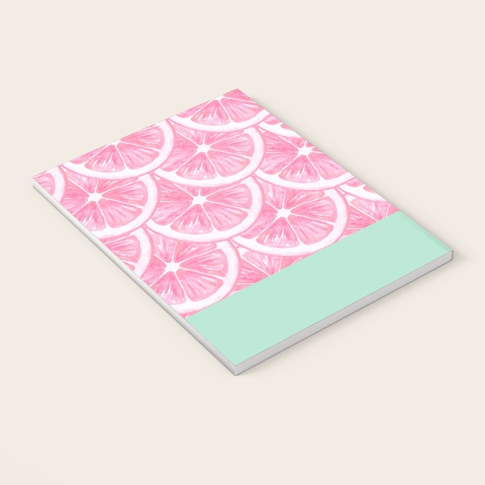 Zesty splice - pink grapefruit Notebook Gallery Image 3