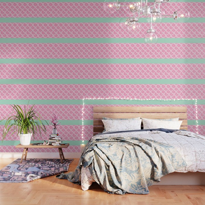 Zesty splice - pink grapefruit Wallpaper Gallery Image 3