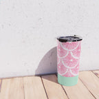 Zesty splice - pink grapefruit Travel Mug Gallery Image 4