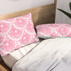 Zesty splice - pink grapefruit Pillow Sham Gallery Image 2