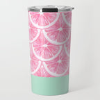 Zesty splice - pink grapefruit Travel Mug Gallery Image 1