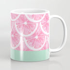 Zesty splice - pink grapefruit Coffee Mug Gallery Image 1