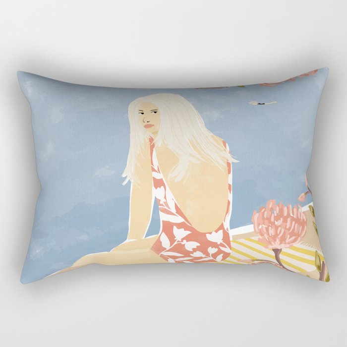 Summer Hiding Rectangular Pillow Gallery Image 2