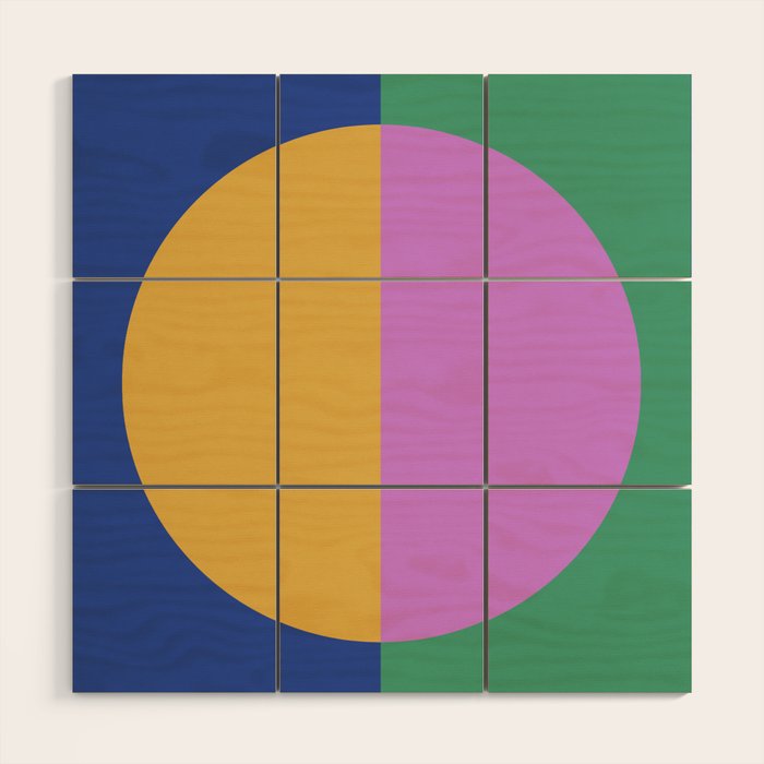 Color Block Abstract III Wood Wall Art Gallery Image 1