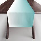 Light Teal Gradient Table Runner Gallery Image 1