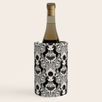Celestial Unicorn Damask Cream & Black Wine Chiller Gallery Image 1