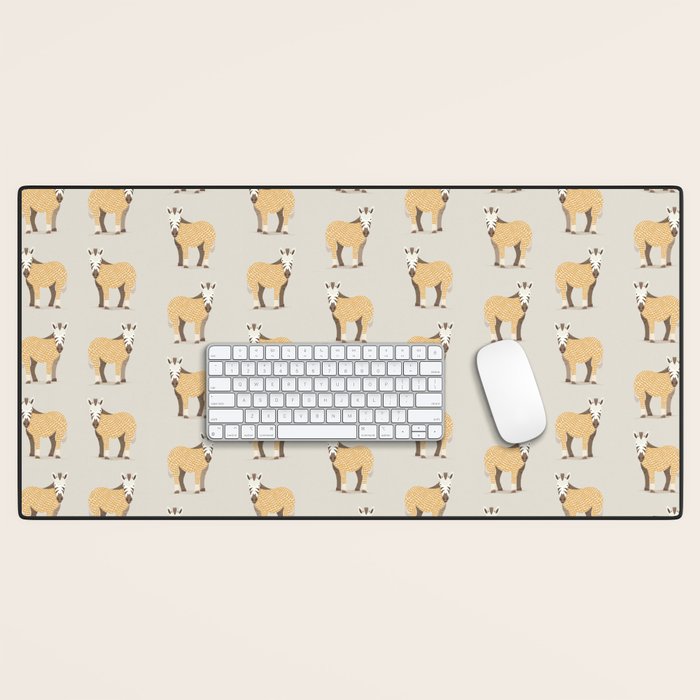 Whimsical Zebra Desk Mat Gallery Image 1