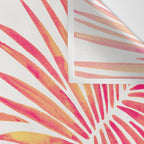 Tropical Fan Palm - Pink Palette Wall Tapestry Gallery Image 3