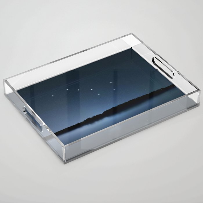 Big Dipper, Ursa Major star constellation, Night sky, Cluster of stars, Deep space Acrylic Tray Gallery Image 1