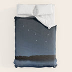 Big Dipper, Ursa Major star constellation, Night sky, Cluster of stars, Deep space Comforter Gallery Image 6