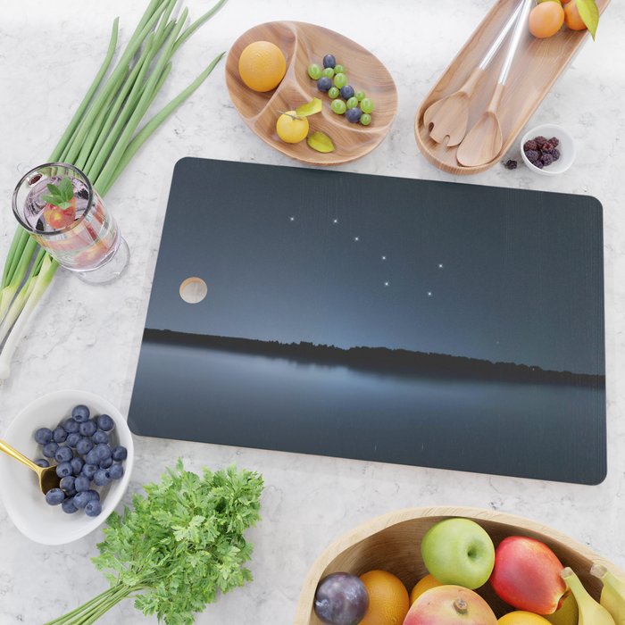 Big Dipper, Ursa Major star constellation, Night sky, Cluster of stars, Deep space Cutting Board Gallery Image 2