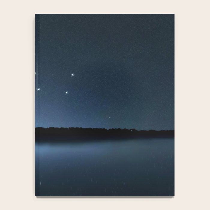 Big Dipper, Ursa Major star constellation, Night sky, Cluster of stars, Deep space Notebook Gallery Image 4