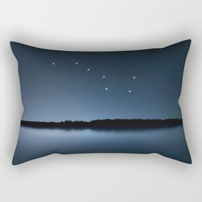 Big Dipper, Ursa Major star constellation, Night sky, Cluster of stars, Deep space Rectangular Pillow Gallery Image 2