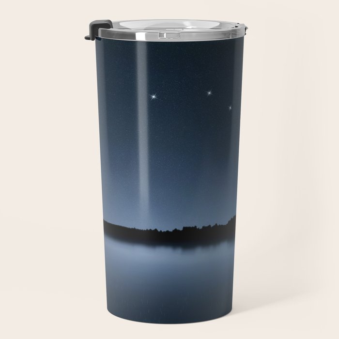 Big Dipper, Ursa Major star constellation, Night sky, Cluster of stars, Deep space Travel Mug Gallery Image 3
