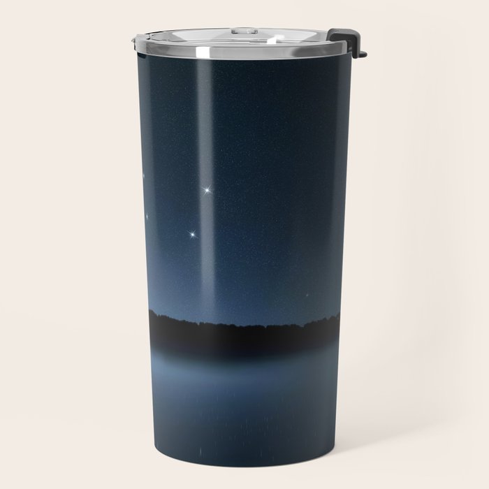 Big Dipper, Ursa Major star constellation, Night sky, Cluster of stars, Deep space Travel Mug Gallery Image 2