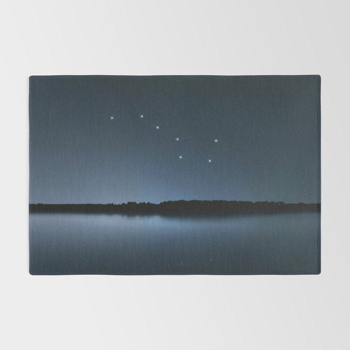 Big Dipper, Ursa Major star constellation, Night sky, Cluster of stars, Deep space Rug Gallery Image 2