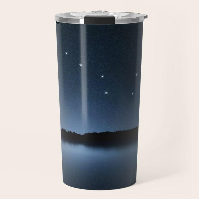 Big Dipper, Ursa Major star constellation, Night sky, Cluster of stars, Deep space Travel Mug Gallery Image 1