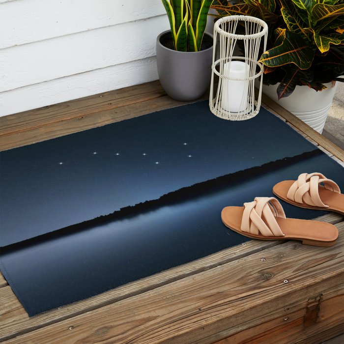 Big Dipper, Ursa Major star constellation, Night sky, Cluster of stars, Deep space Outdoor Rug Gallery Image 2