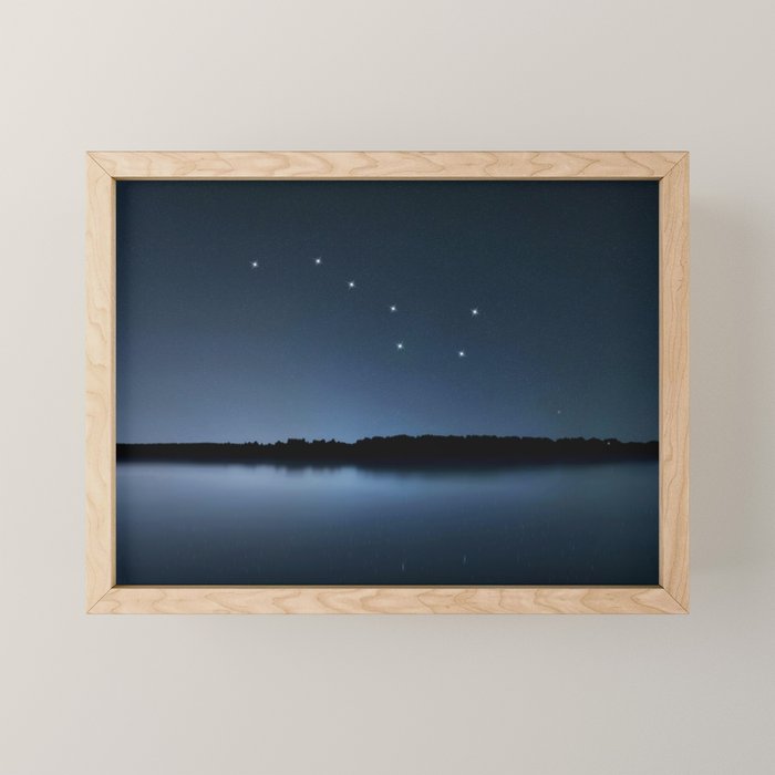 Big Dipper, Ursa Major star constellation, Night sky, Cluster of stars, Deep space Mini Art Print Gallery Image 1