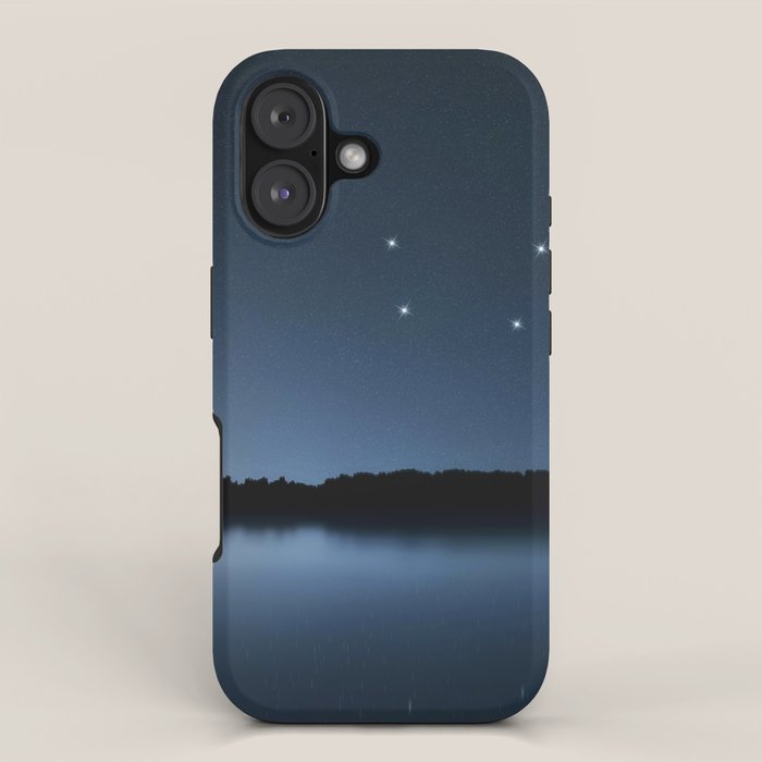 Big Dipper, Ursa Major star constellation, Night sky, Cluster of stars, Deep space iPhone Case Gallery Image 1