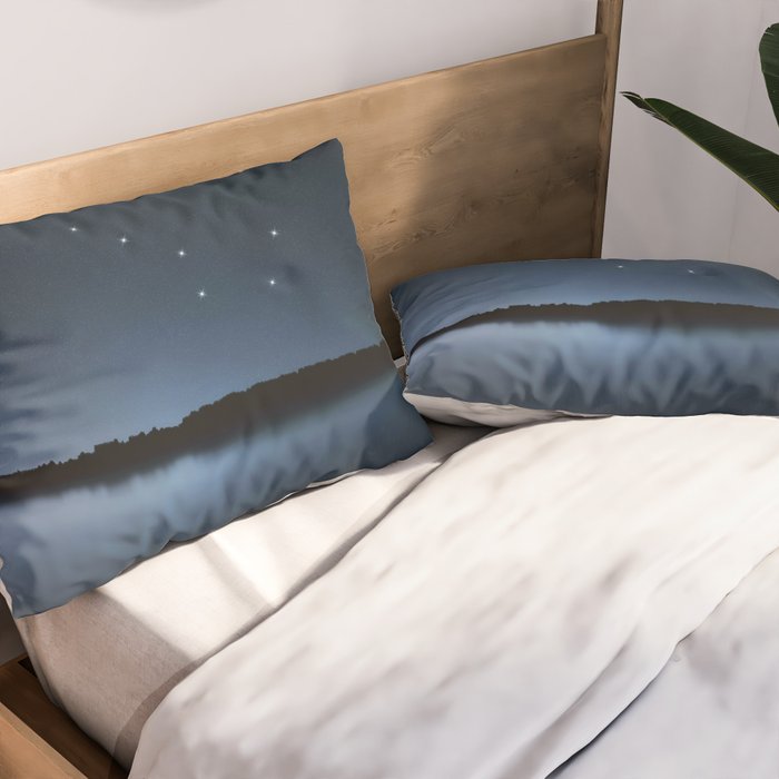 Big Dipper, Ursa Major star constellation, Night sky, Cluster of stars, Deep space Pillow Sham Gallery Image 2