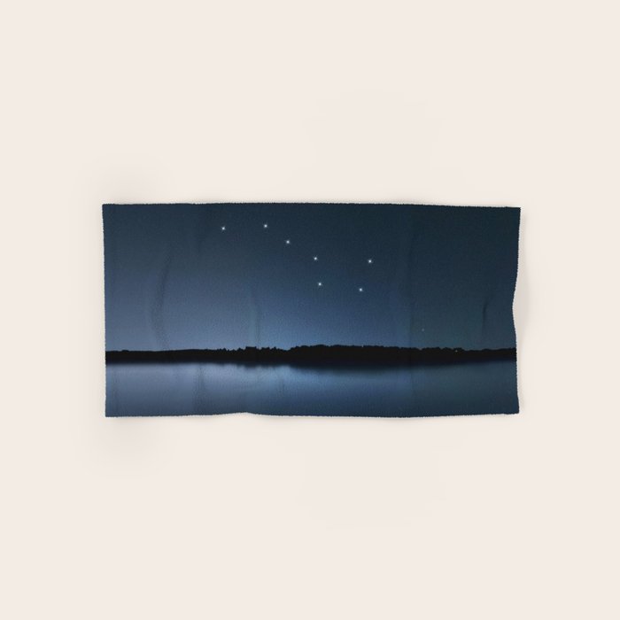Big Dipper, Ursa Major star constellation, Night sky, Cluster of stars, Deep space Bath Towel Gallery Image 1