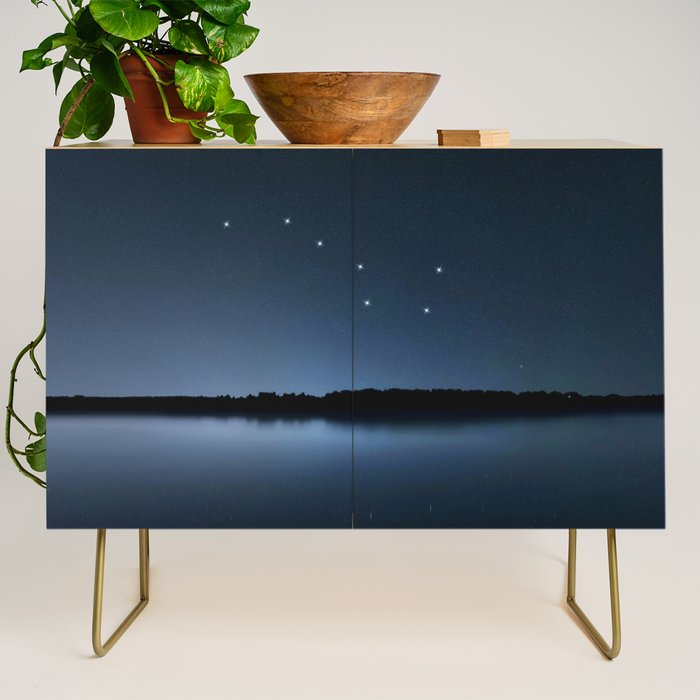 Big Dipper, Ursa Major star constellation, Night sky, Cluster of stars, Deep space Credenza Gallery Image 1