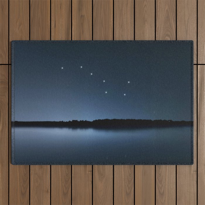 Big Dipper, Ursa Major star constellation, Night sky, Cluster of stars, Deep space Outdoor Rug Gallery Image 1